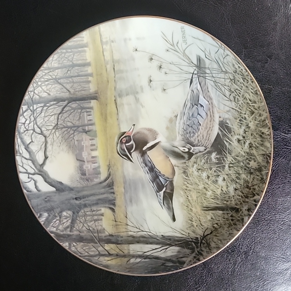 Vintage Edwin M Knowles The Wood Duck Collector Plate